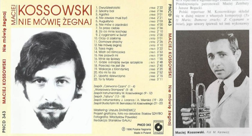 Nekrologi, MACIEK KOSSOWSKI  (1937 2022) - zdjęcie, fotografia