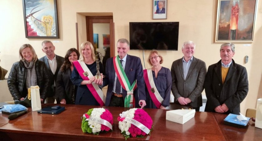 urzędy i administracja , Wydarzenie współpracy gminy Michałowice włoską gminą Lazio! - zdjęcie, fotografia