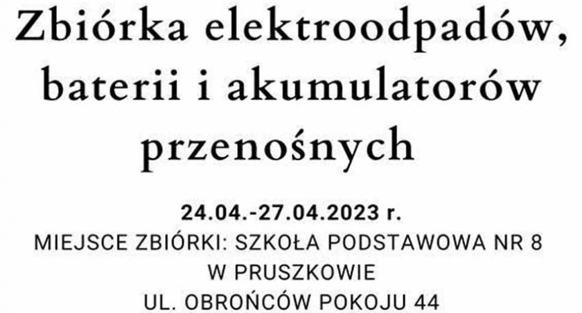 akcje charytatywne , Zbiórka elektroodpadów Pruszkowie - zdjęcie, fotografia