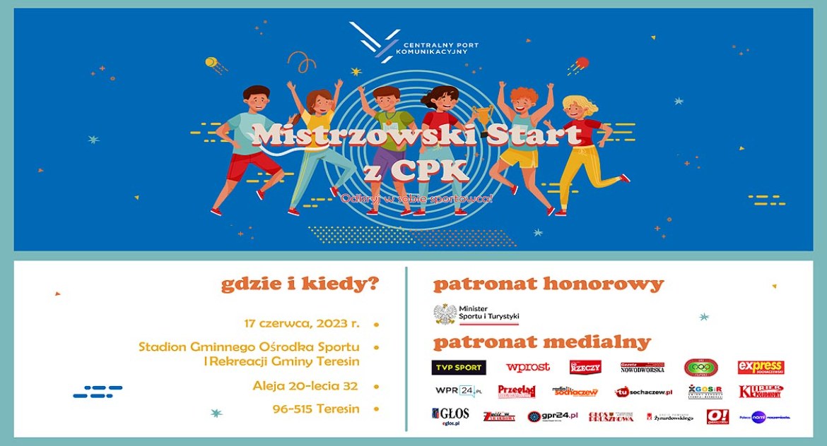 akcje charytatywne , Mistrzowski Start działania ramach Programu Sportowego Centralnego Portu Komunikacyjnego - zdjęcie, fotografia