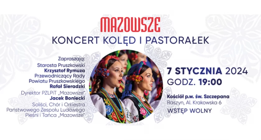 koncerty, Koncert kolęd pastorałek zespołem Mazowsze Raszynie - zdjęcie, fotografia