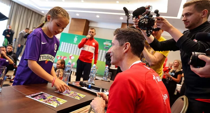 Maja Gąsior z Robertem Lewandowskim