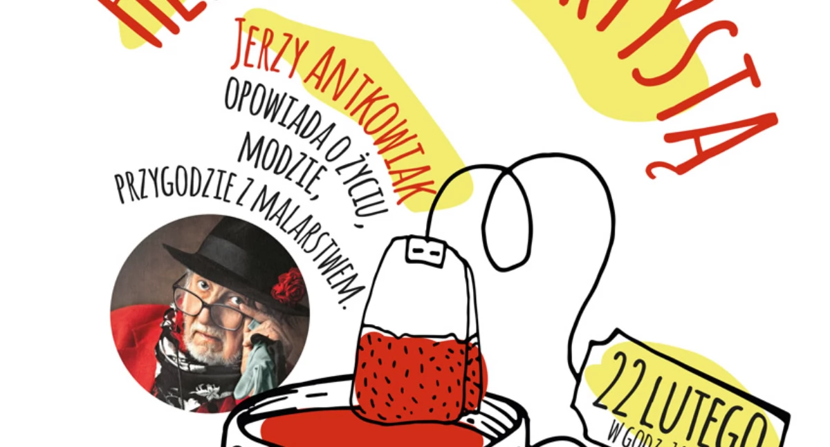 wystawy, Herbatka Artystą finisaż wystawy Jerzego Antkowiaka - zdjęcie, fotografia