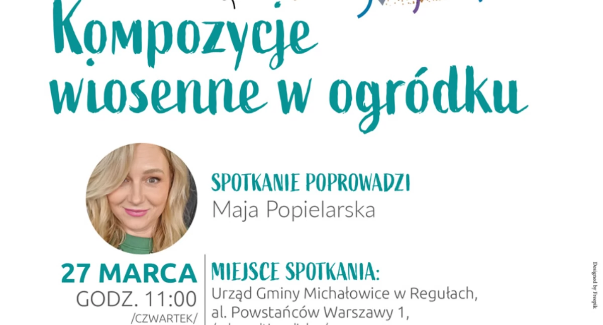 edukacja, Kompozycje wiosenne ogródku spotkanie Mają Popielarską - zdjęcie, fotografia