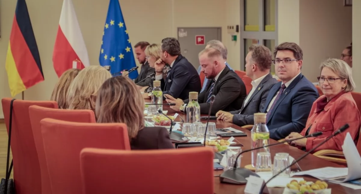powiat , Wizyta delegacji Powiatu Esslingen Neckar Pruszkowie - zdjęcie, fotografia