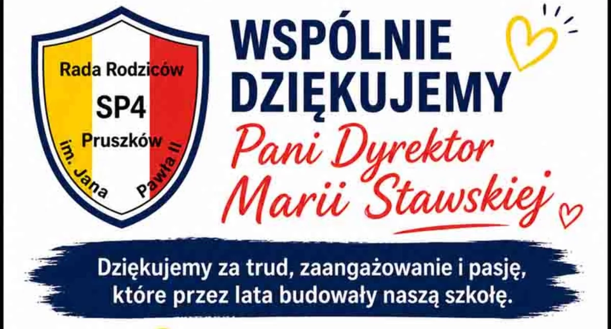 edukacja, Wyrazy wdzięczności Dyrektor Pruszkowie Marii Stawskiej - zdjęcie, fotografia