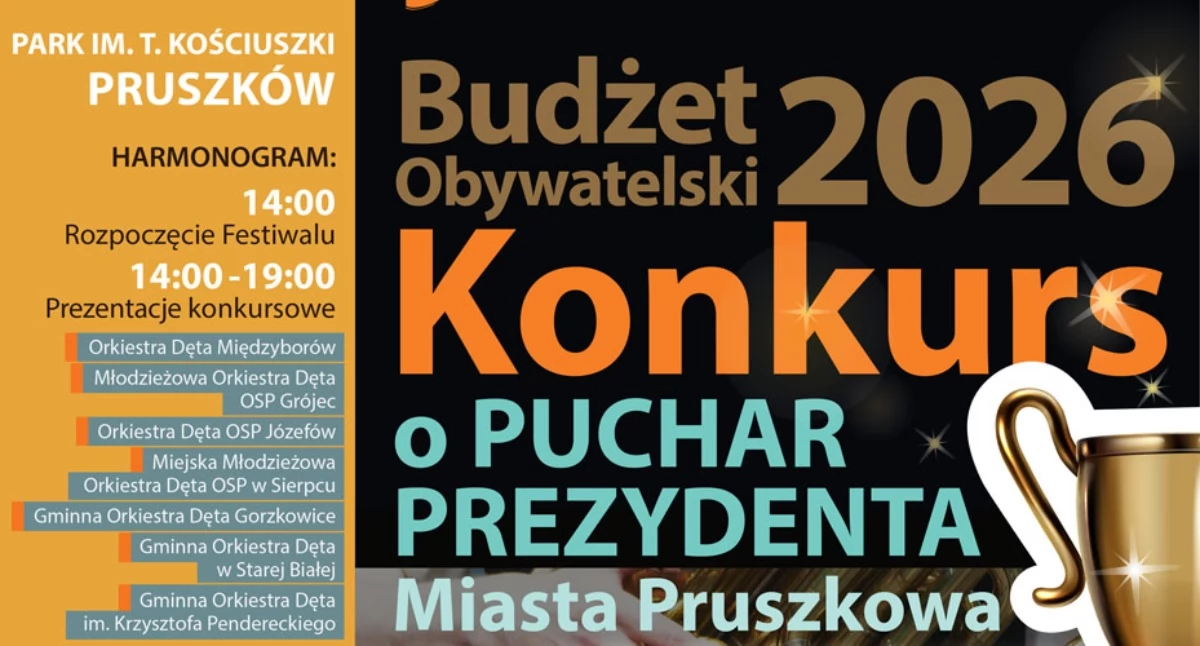 konkursy plebiscyty, Pruszkowski Festiwal Orkiestr Dętych konkurs Puchar Prezydenta Miasta Pruszkowa muzyczne święto czerwca Pruszkowie - zdjęcie, fotografia