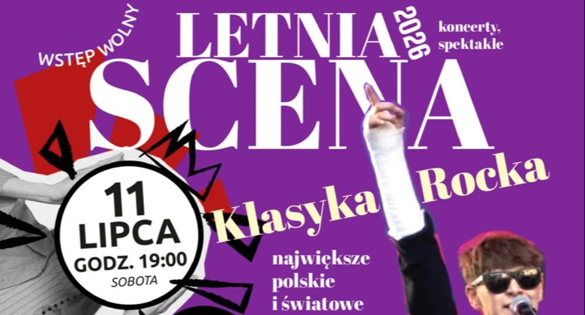 koncerty, Letnia scena Regułach Mirazh wieczór klasyką rocka - zdjęcie, fotografia