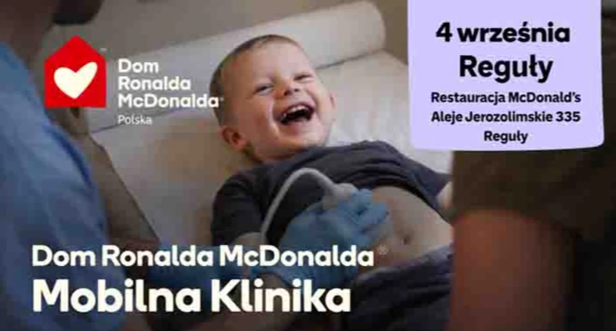 zdrowie, Bezpłatne badania dzieci program Mobilna Klinika Ronalda McDonalda Polska Regułach - zdjęcie, fotografia