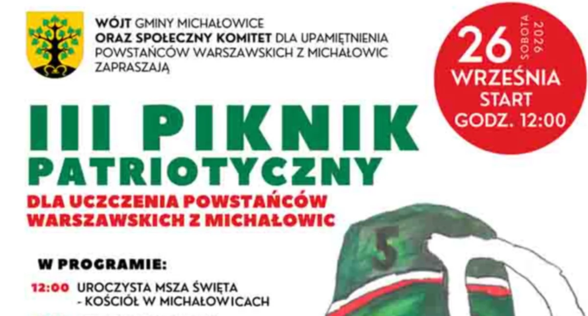 urzędy i administracja , Piknik Patriotyczny uczczenia Powstańców Warszawskich Michałowic - zdjęcie, fotografia