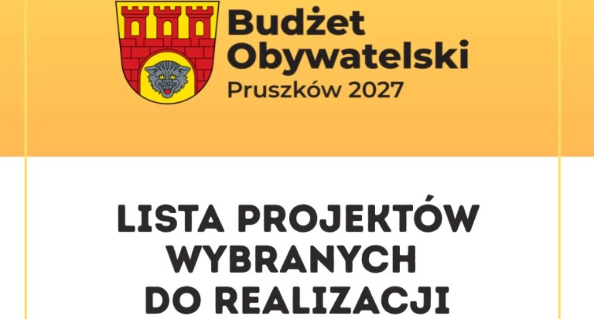 urzędy i administracja , Budżet Obywatelski Lista projektów wybranych realizacji - zdjęcie, fotografia