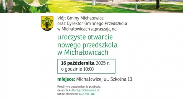 Otwarcie przedszkola w Michałowicach