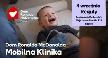 Bezpłatne badania USG dla dzieci – program Mobilna Klinika Dom Ronalda McDonalda Polska  w Regułach 